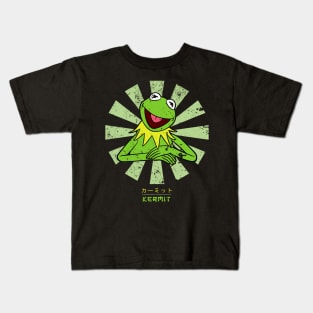 Kermit The Frog Retro Japanese Kids T-Shirt